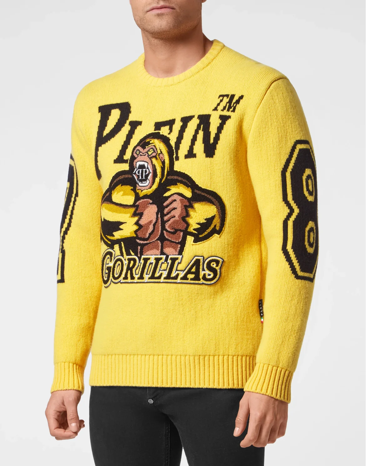 Lambswool Pullover Round Neck LS Basketball, цвет: Желтый