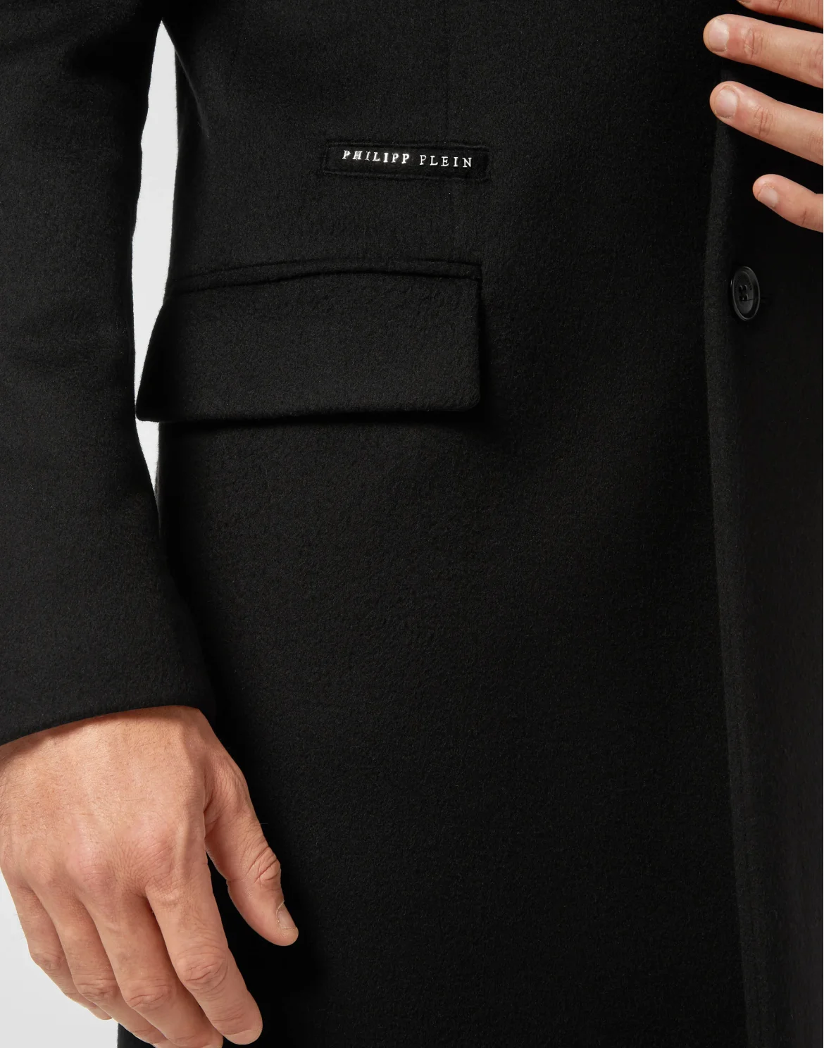 Coat Long Gothic Plein, цвет: Черный