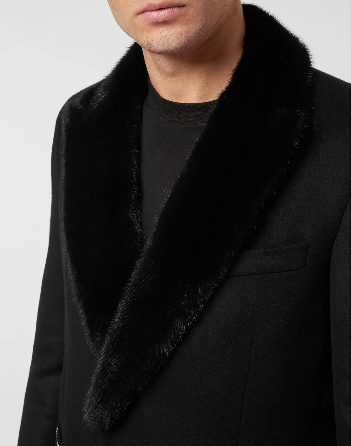 Coat Long Gothic Plein, цвет: Черный