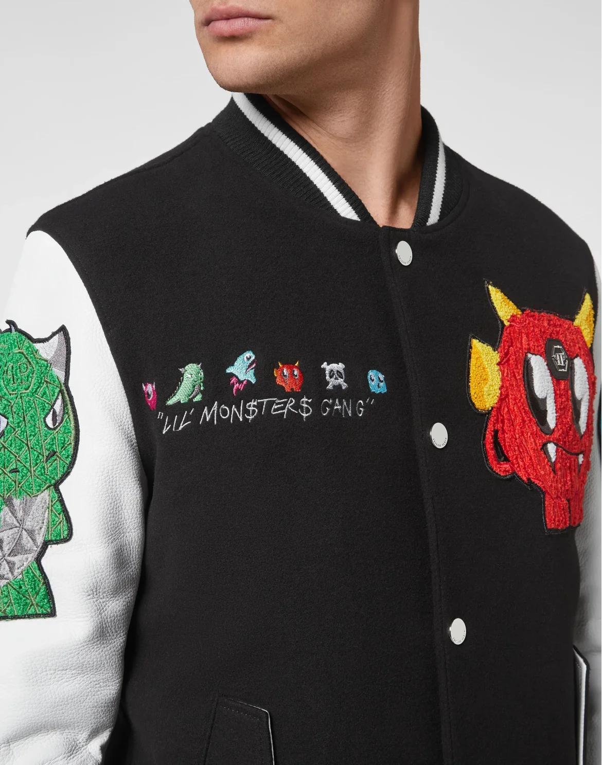 Varsity Bomber Monsters, цвет: Черный