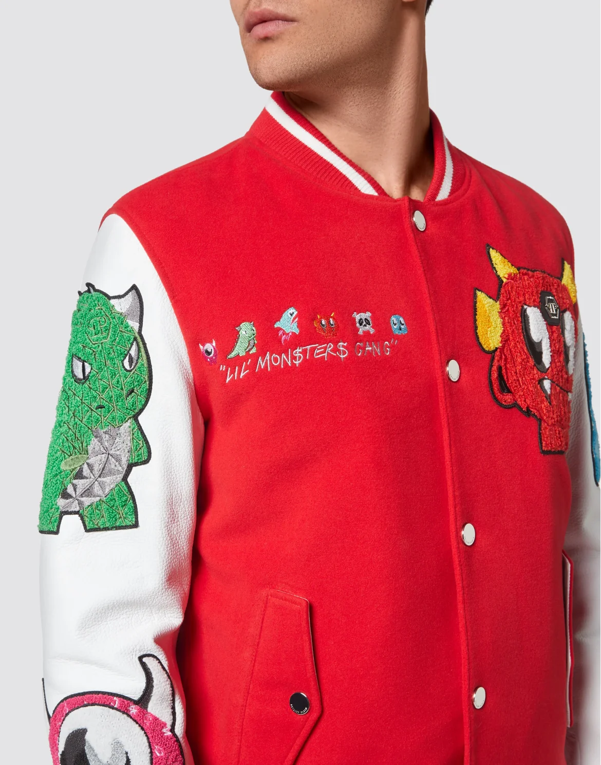 Varsity Bomber Monsters, цвет: Красный