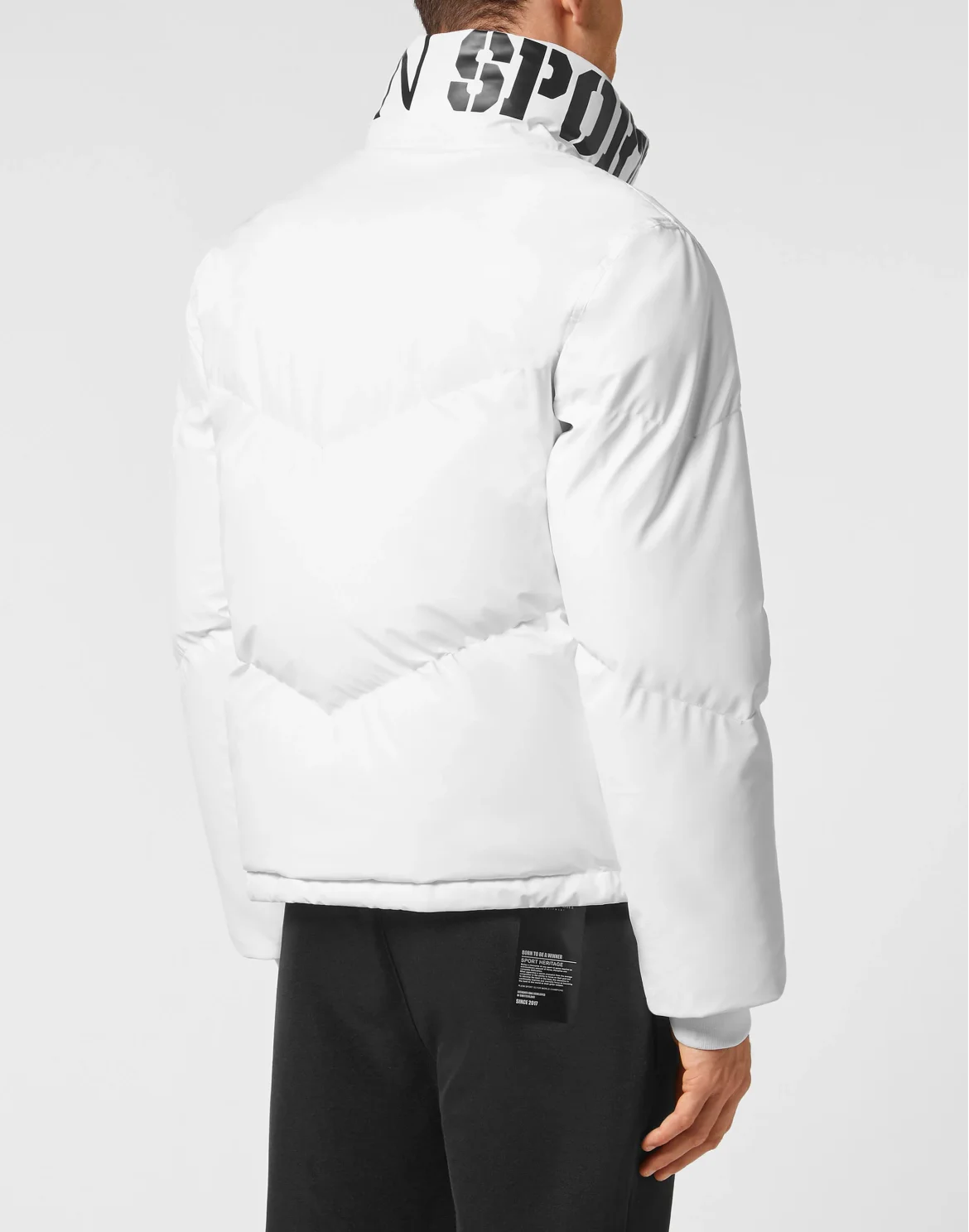 Nylon Down Jacket Tiger, цвет: Белый