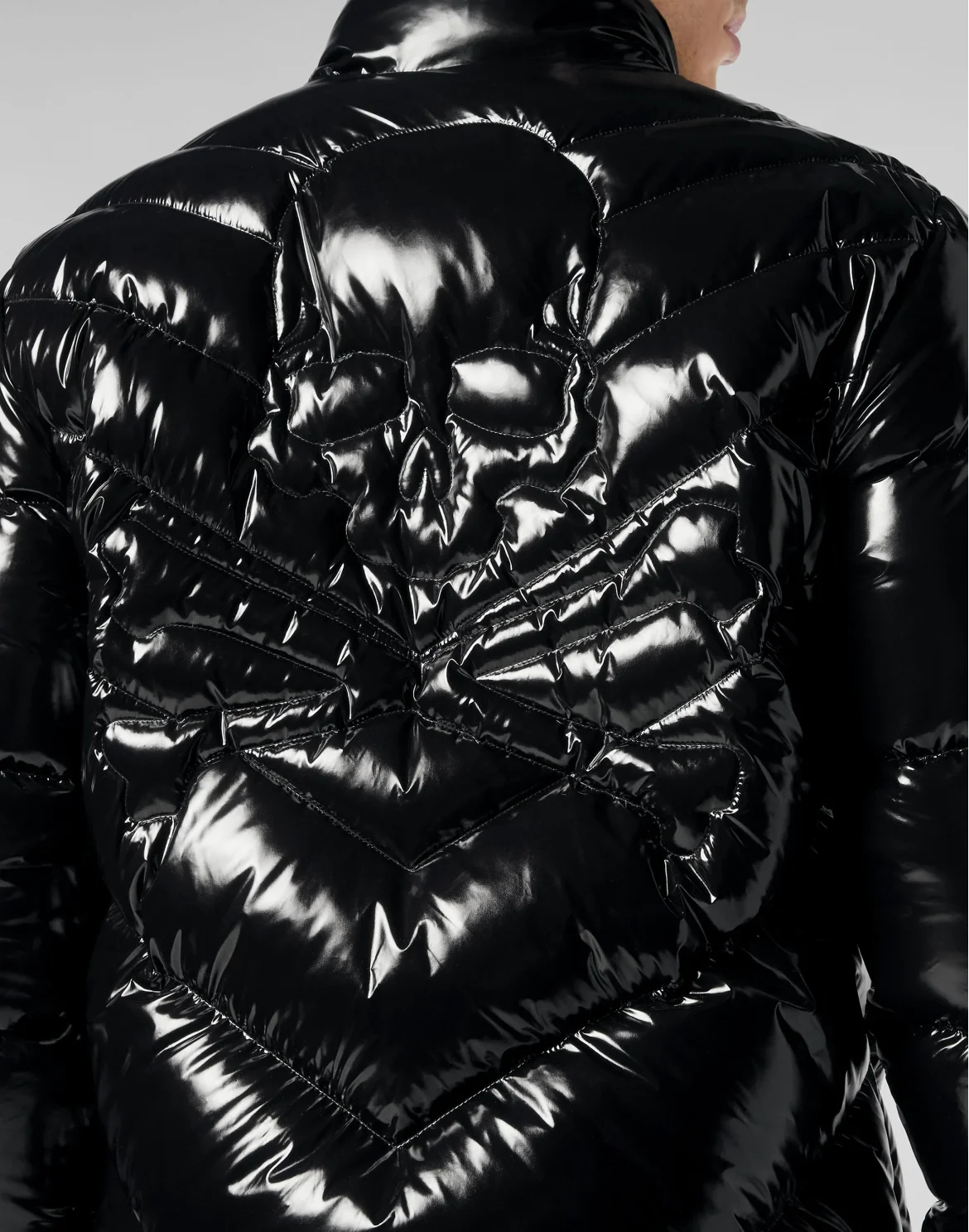 Down Puffer Jacket Skull&Bones, цвет: Черный