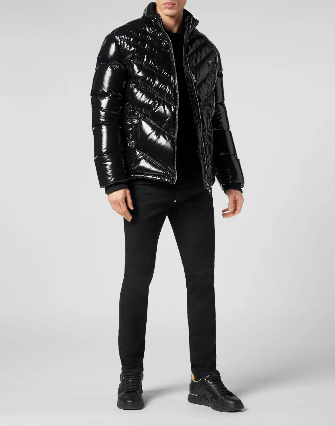 Down Puffer Jacket Skull&Bones, цвет: Черный