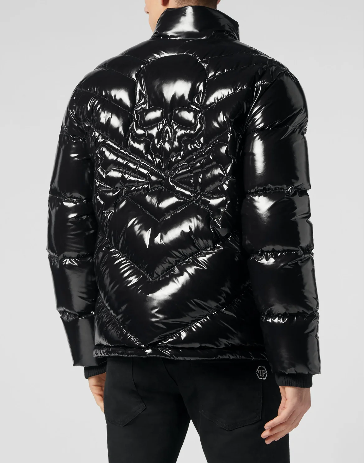 Down Puffer Jacket Skull&Bones, цвет: Черный