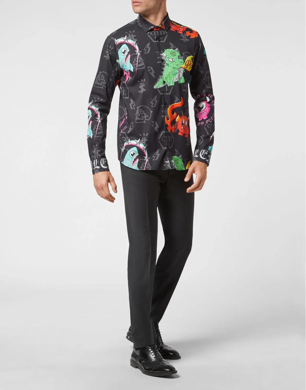 Shirt Sugar Daddy Cut LS Monsters, цвет: Черный
