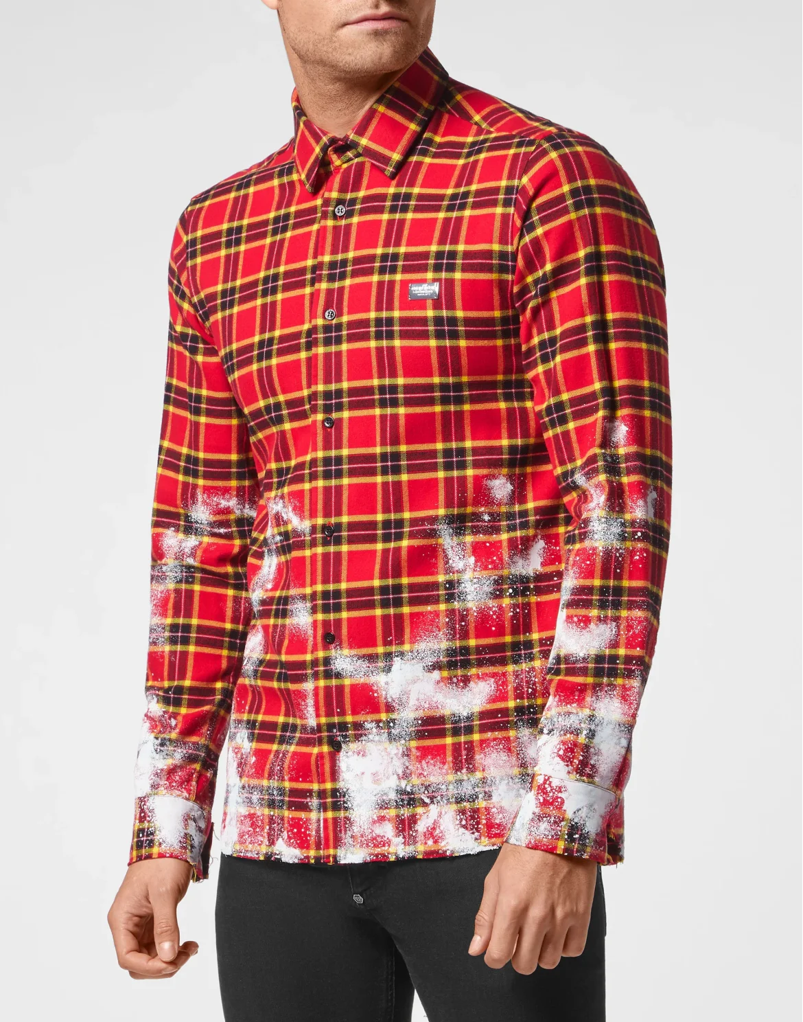 Flannel Sugar Daddy Cut LS Gothic Plein, цвет: Красный