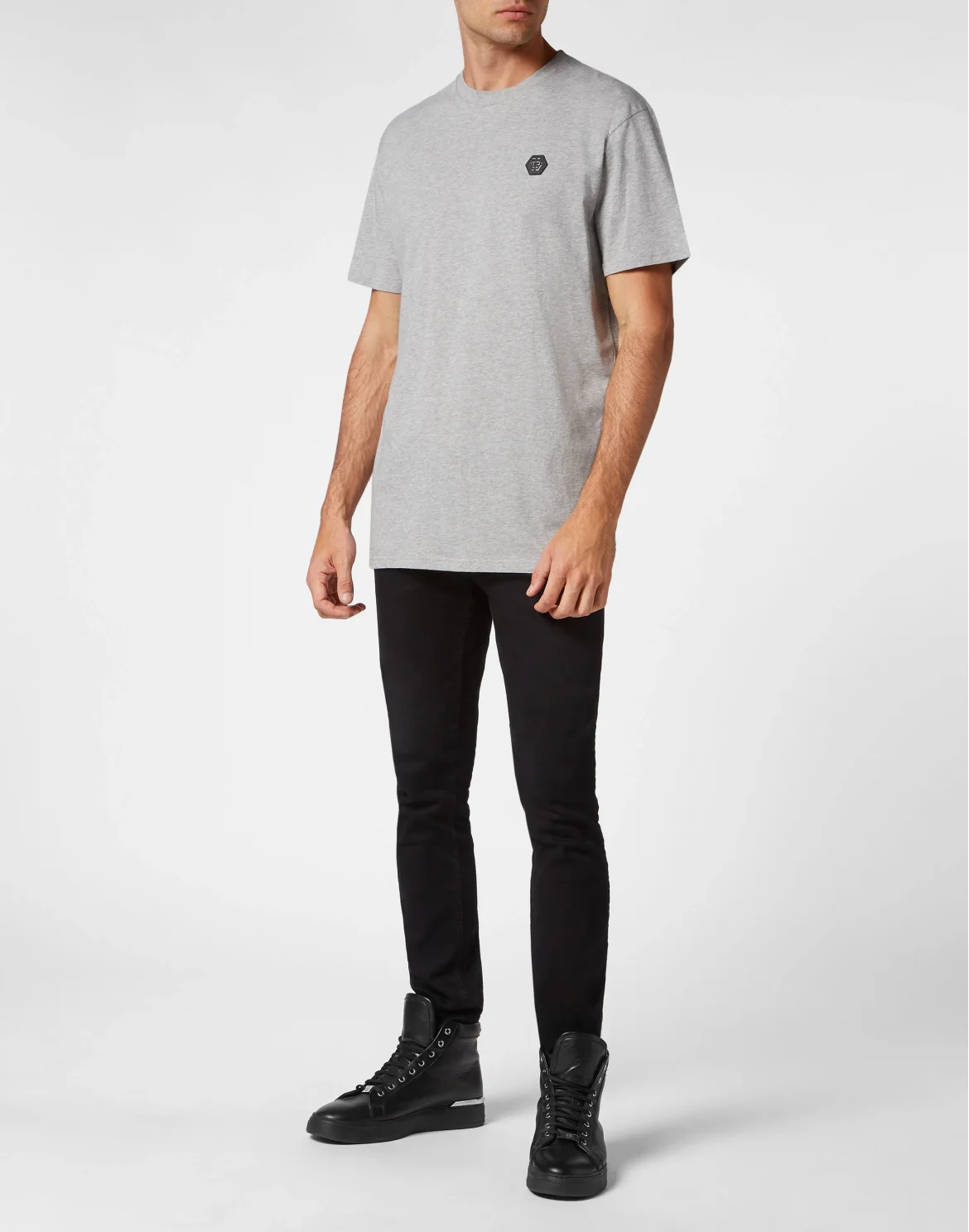 T-shirt Round Neck SS Basic, цвет: Серый