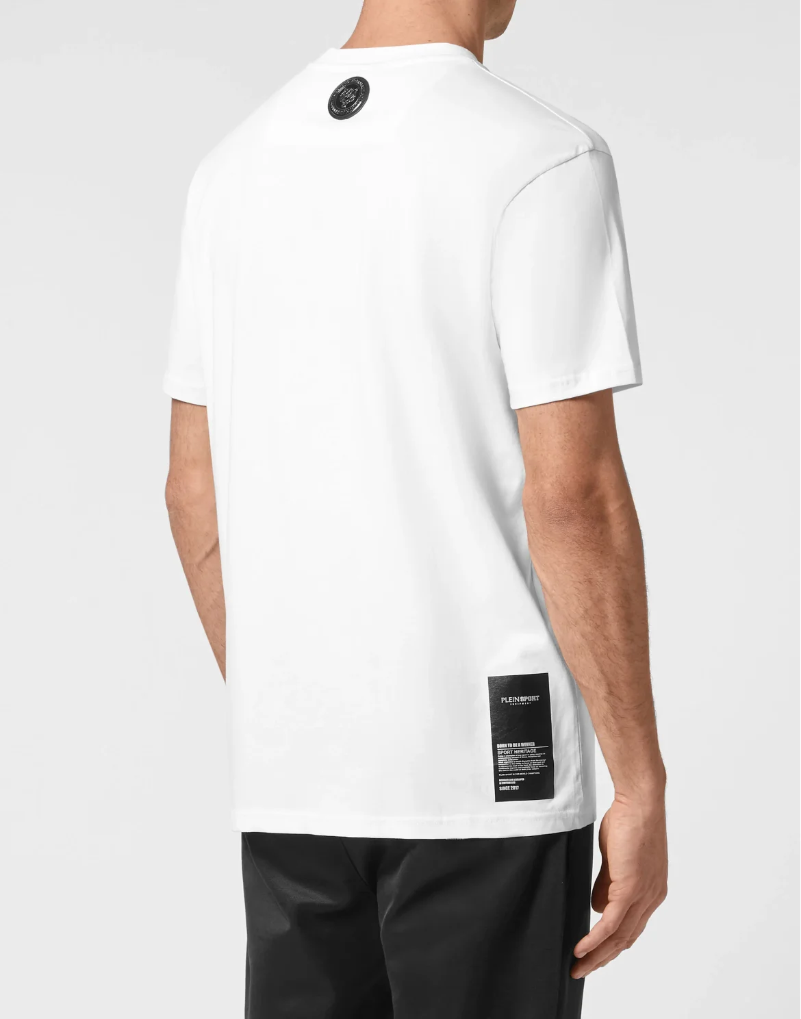 T-shirt Round Neck Graffiti Tiger, цвет: Белый