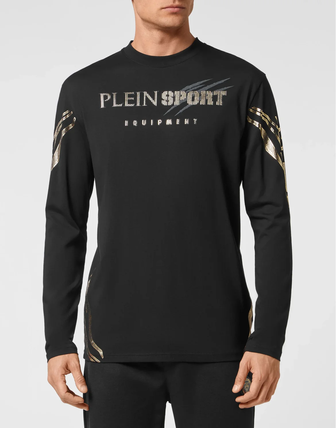 T-shirt Round Neck LS Tiger, цвет: Черный