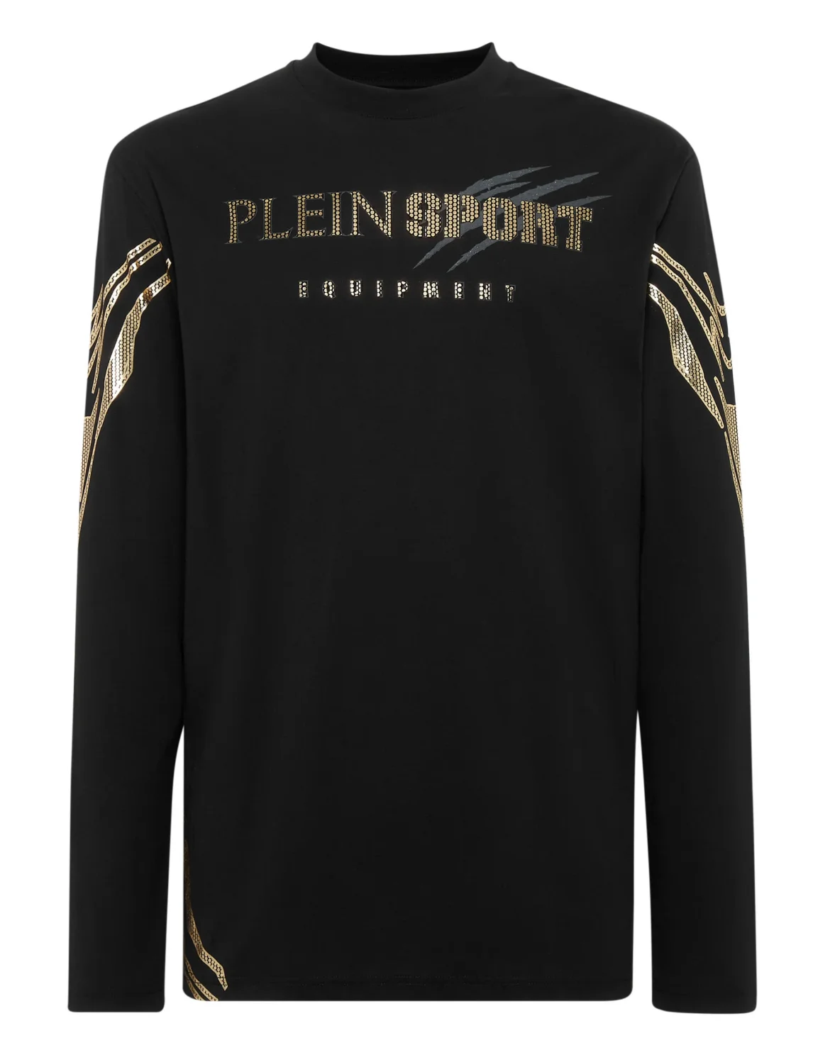 T-shirt Round Neck LS Tiger, цвет: Черный