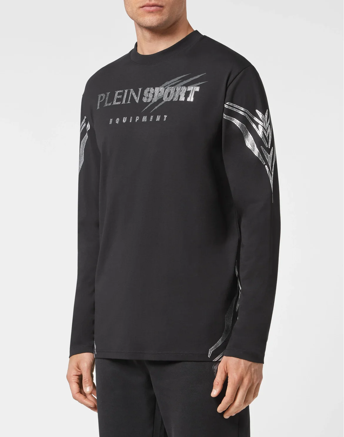 T-shirt Round Neck LS Tiger, цвет: Черный