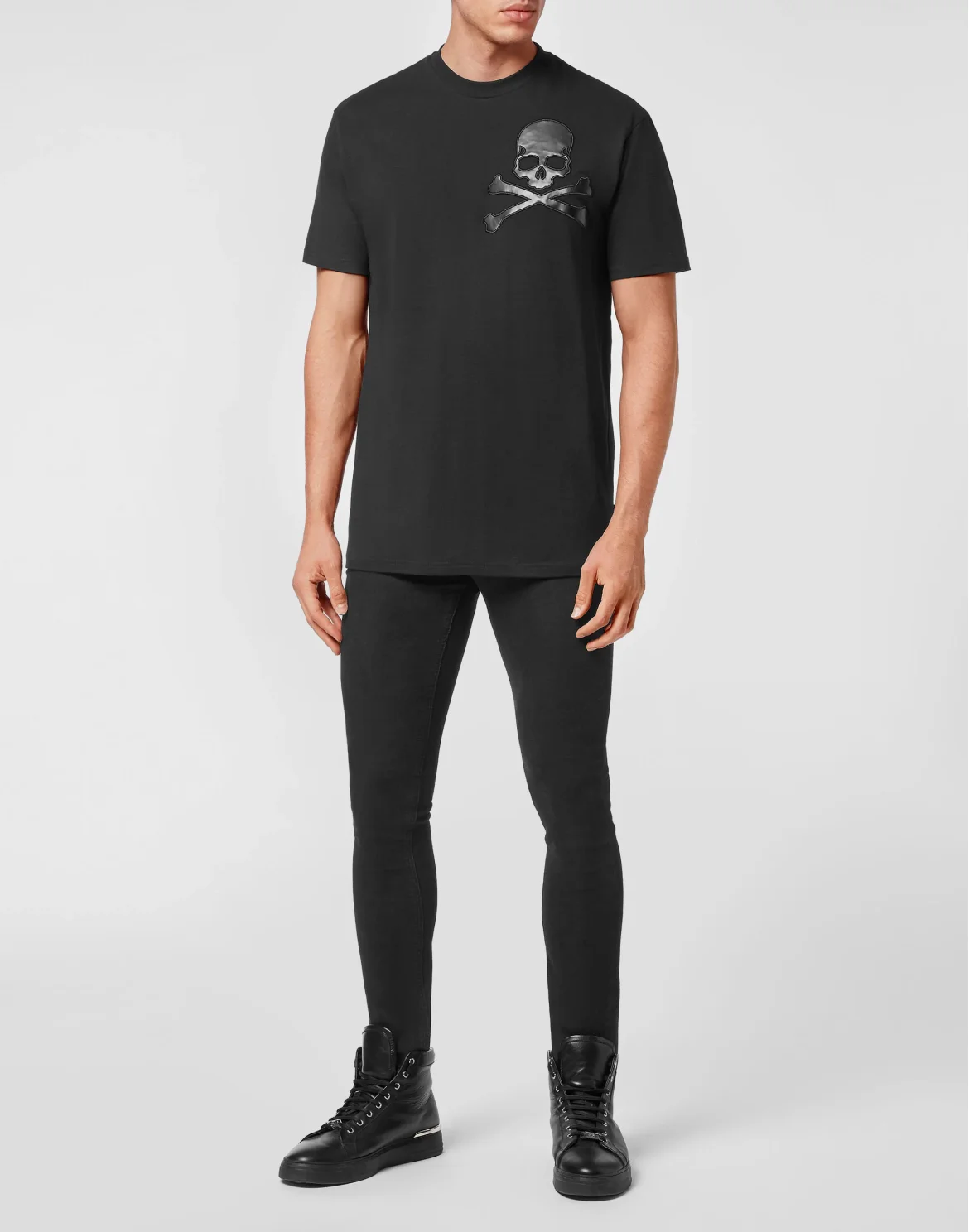 T-shirt Round Neck SS Skull, цвет: Черный
