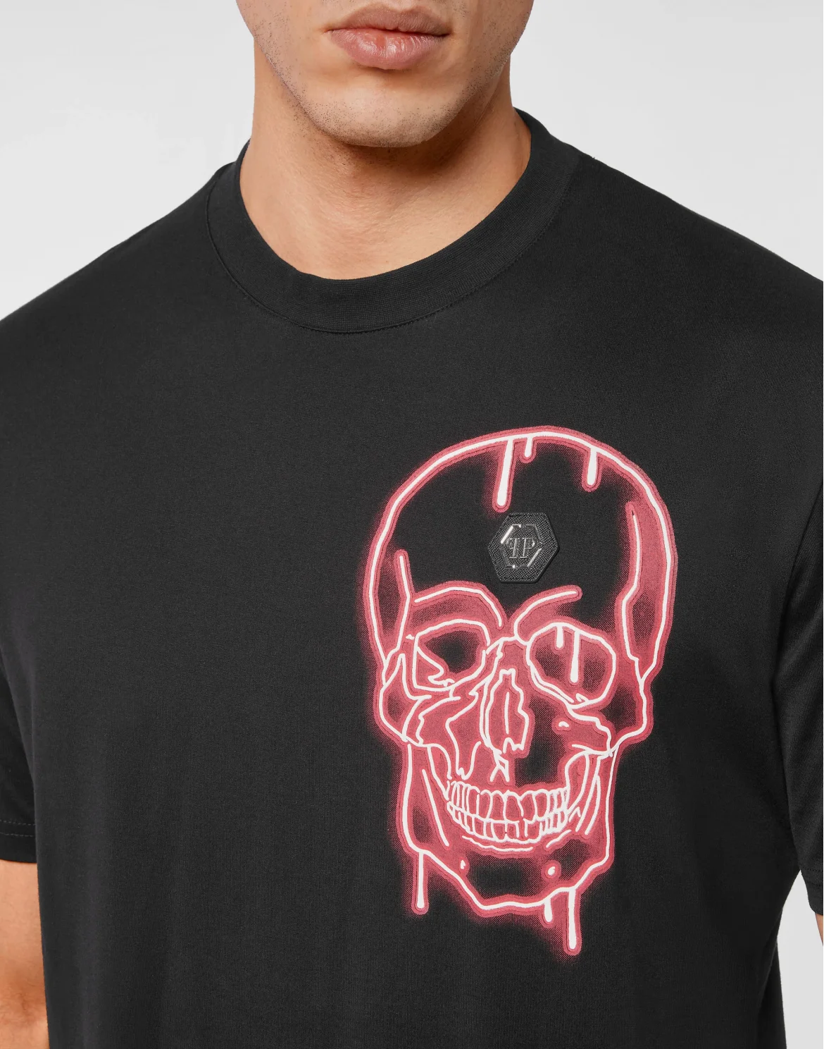 T-shirt Round Neck SS Graffiti, цвет: Черный
