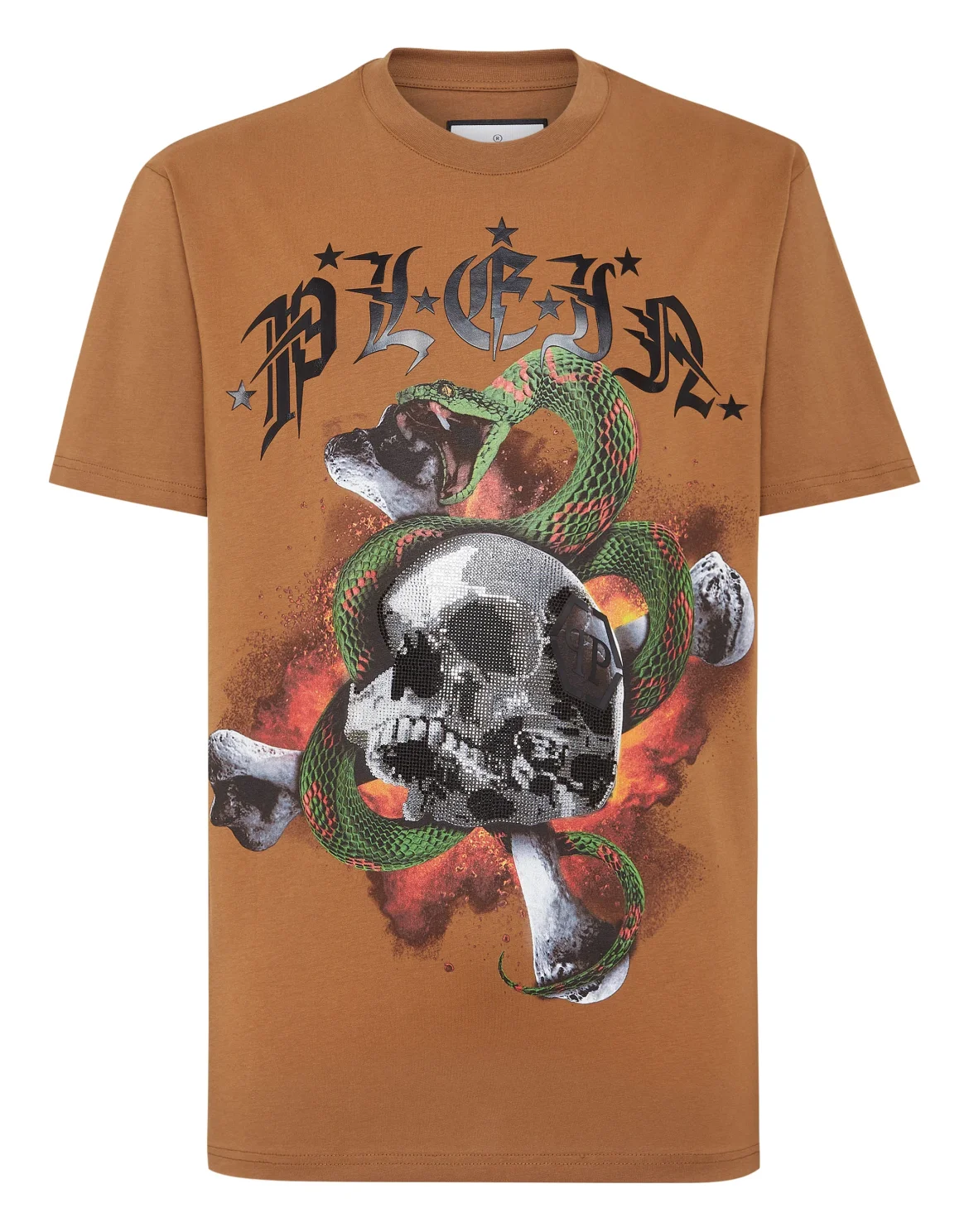 T-shirt Round Neck SS, цвет: Коричневый
