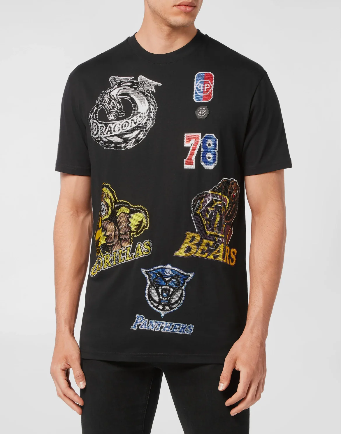 T-shirt Round Neck SS Basketball, цвет: Черный