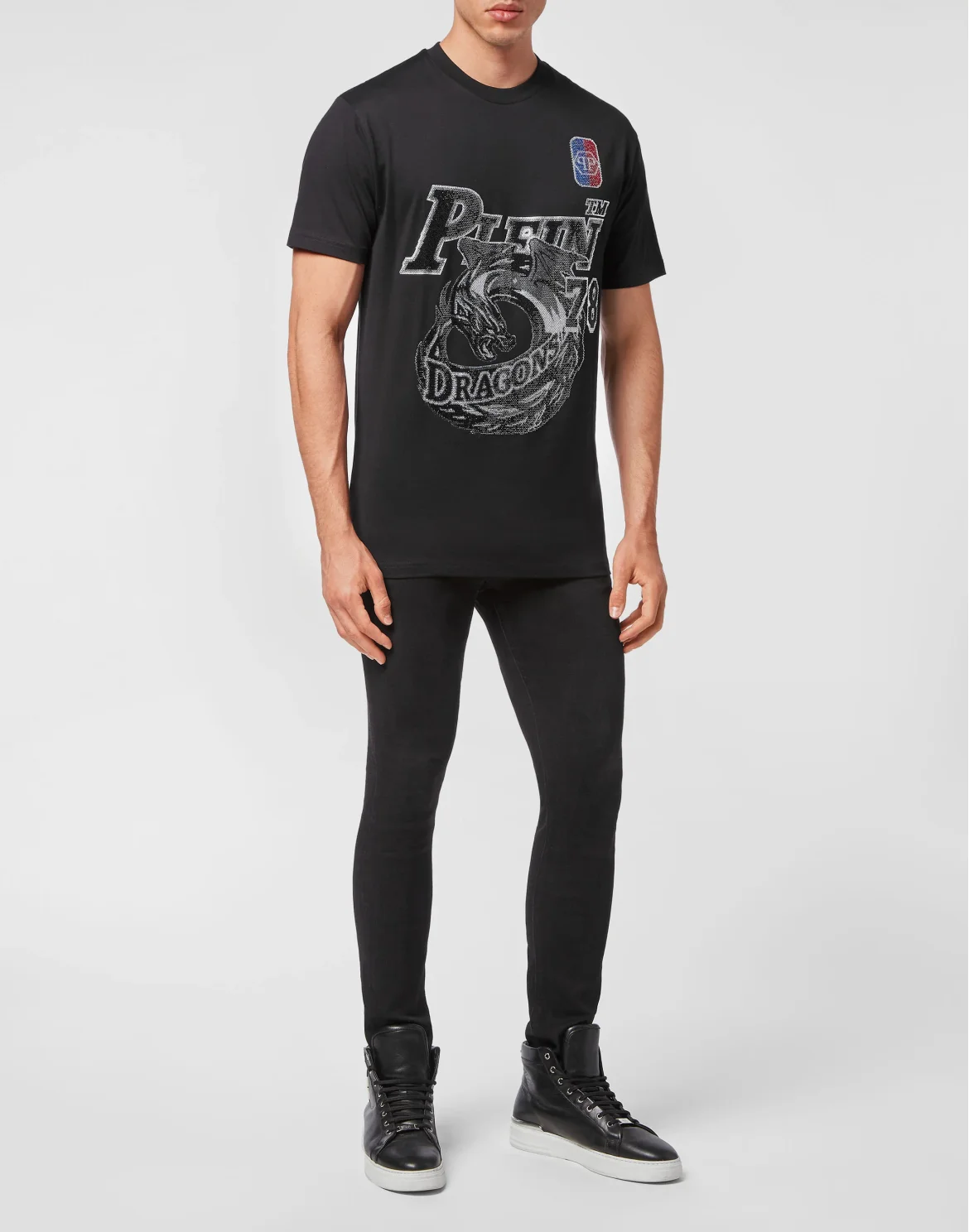 T-shirt Round Neck SS Basketball, цвет: Черный