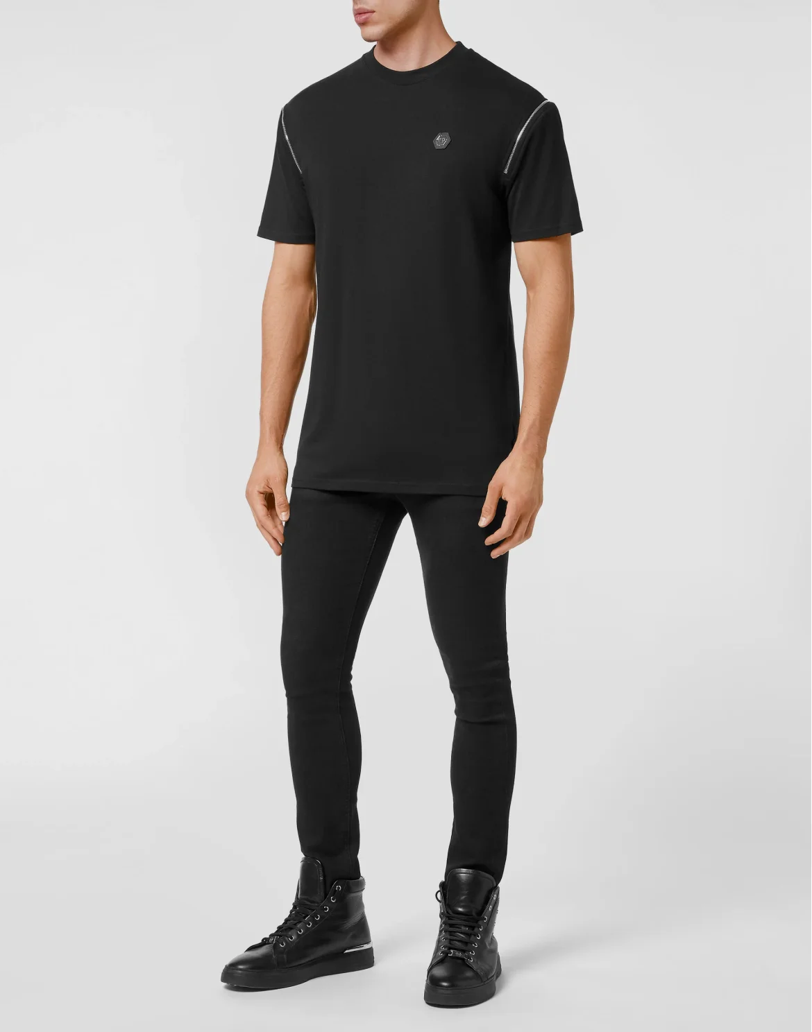 T-shirt Round Neck SS Plein Empire, цвет: Черный