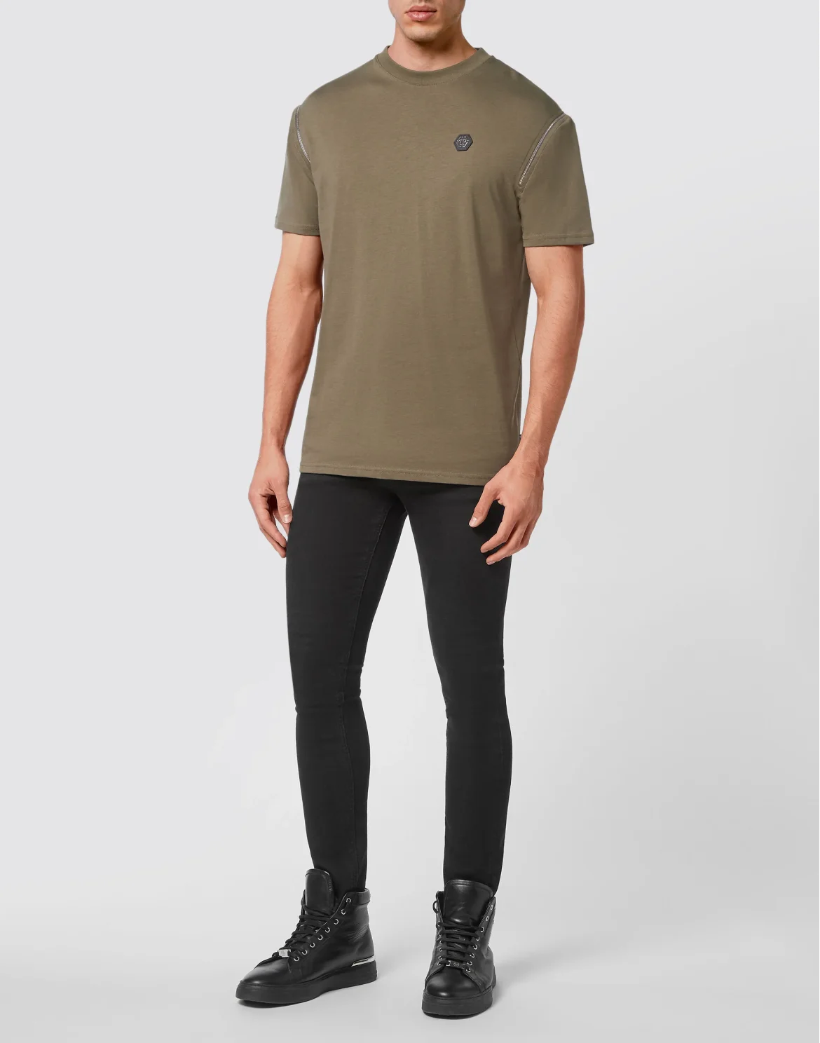 T-shirt Round Neck SS Plein Empire, цвет: Камуфляж