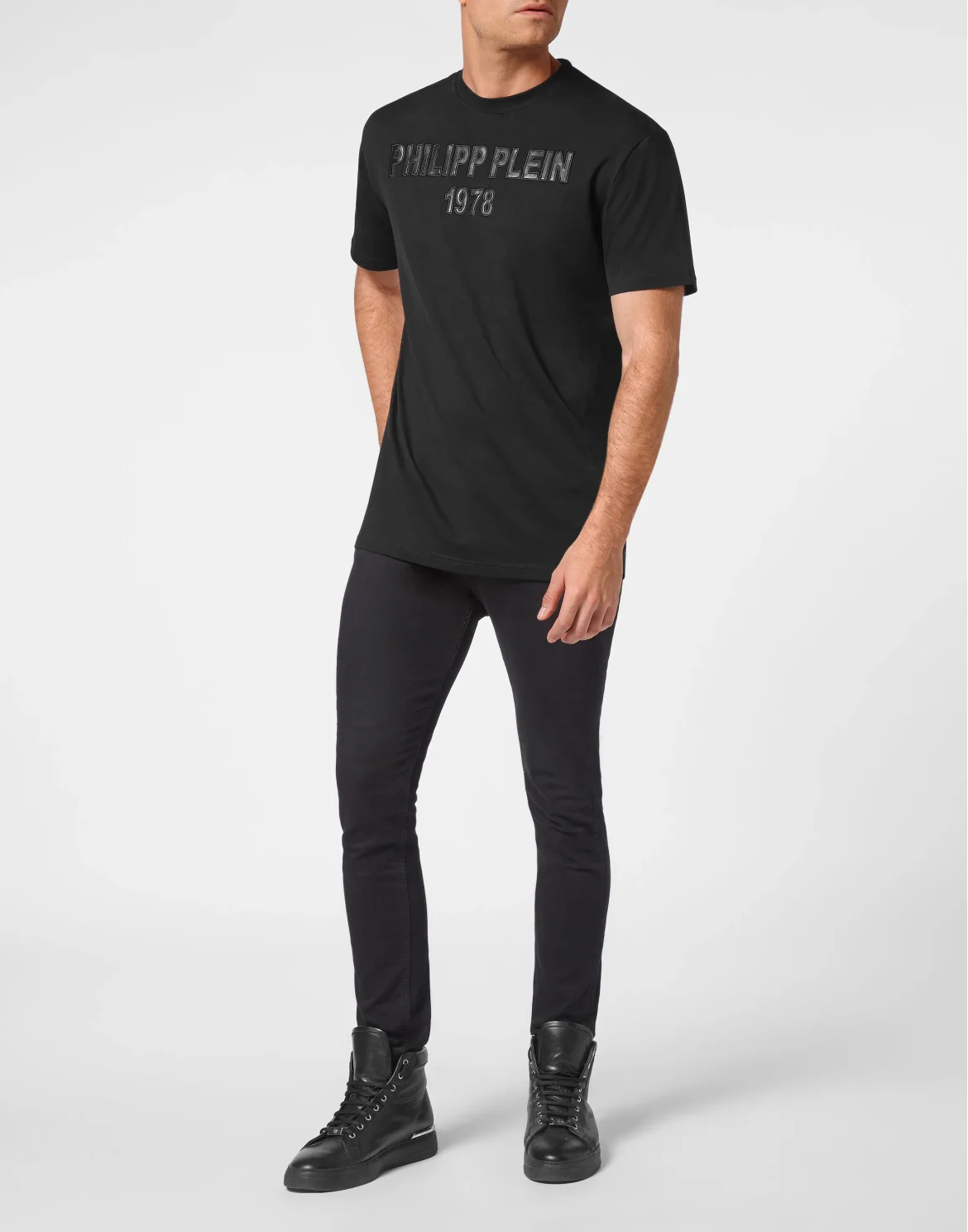 T-shirt Round Neck SS Plein Empire, цвет: Черный