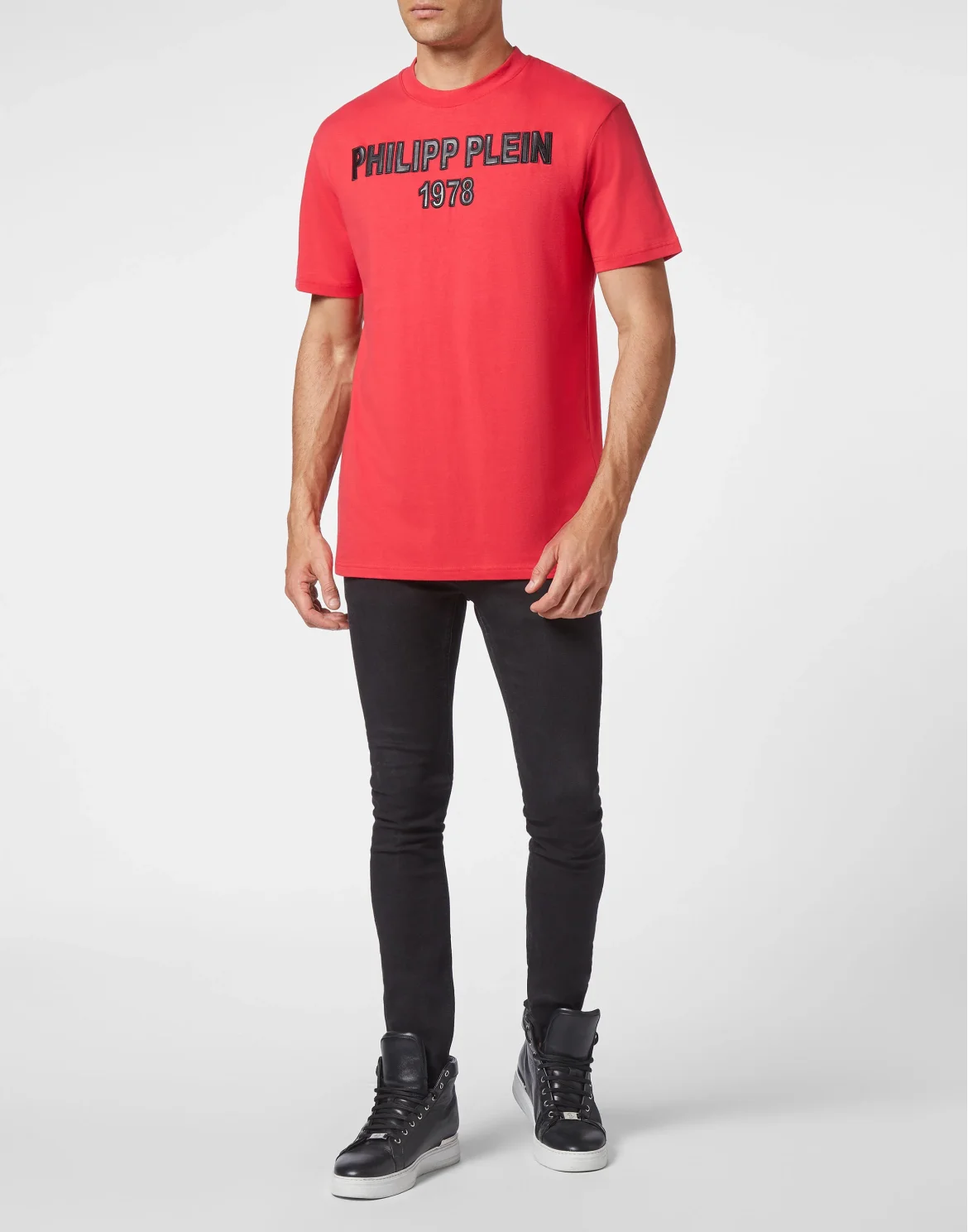 T-shirt Round Neck SS Plein Empire, цвет: Красный