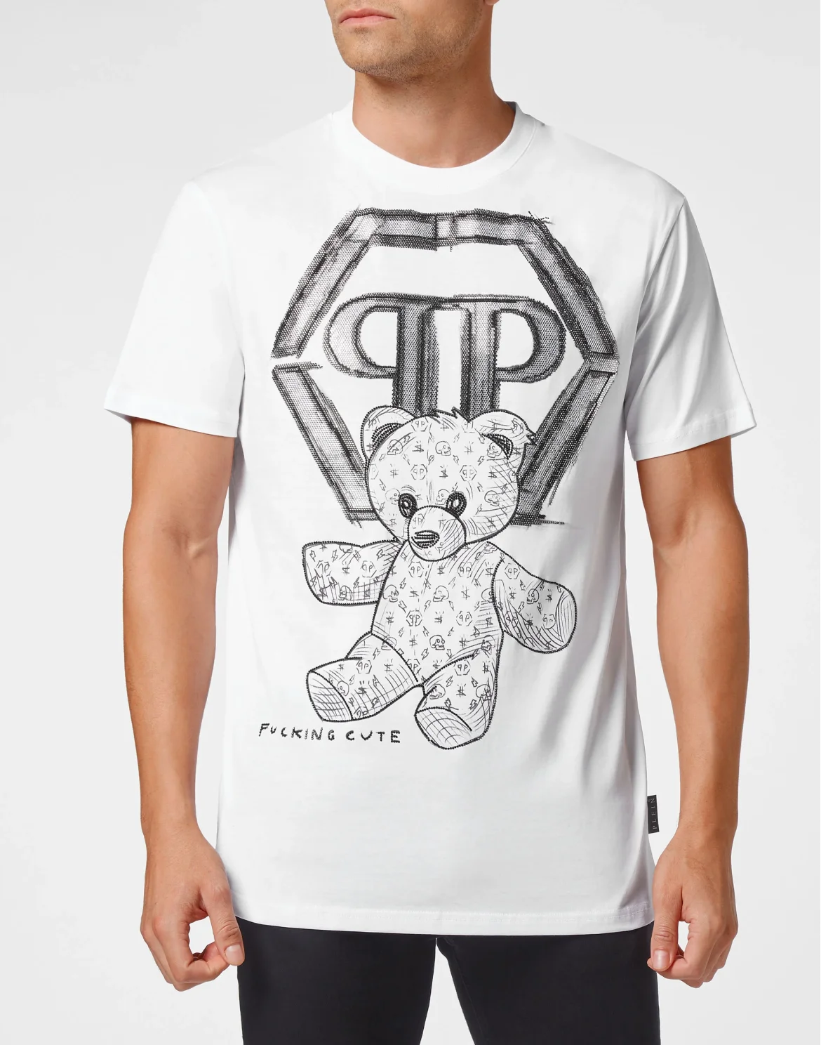 T-shirt Round Neck SS Teddy Bear, цвет: Белый