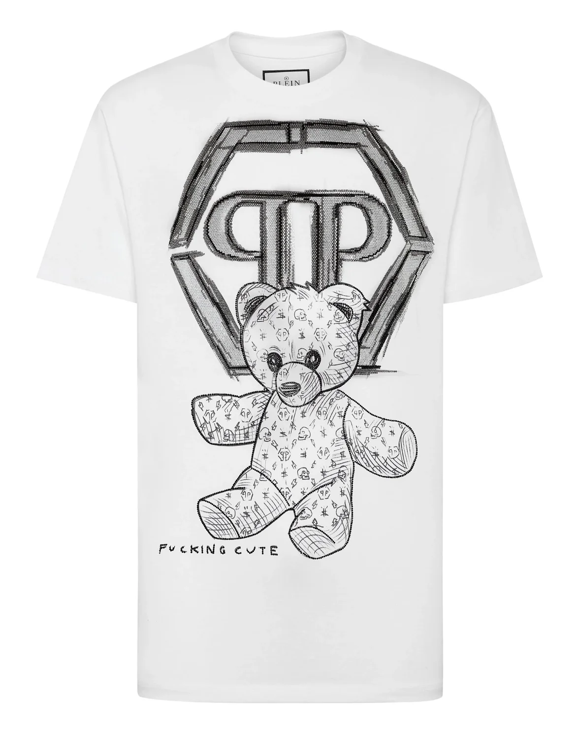 T-shirt Round Neck SS Teddy Bear, цвет: Белый
