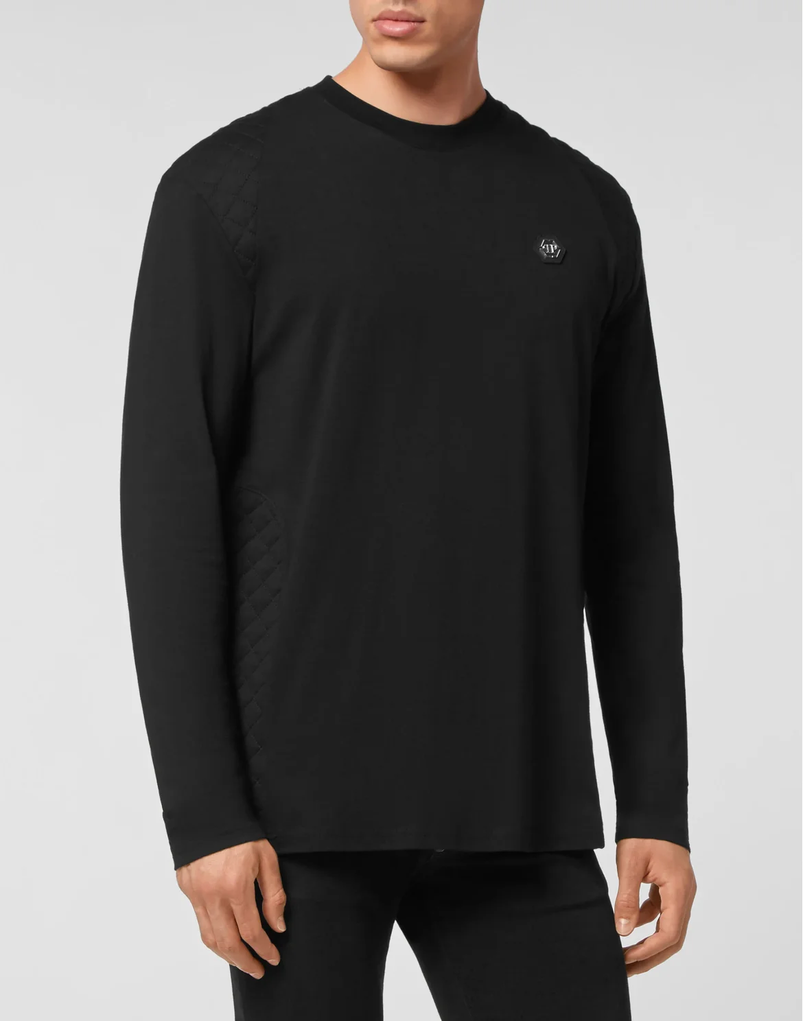 T-shirt Round Neck LS, цвет: Черный