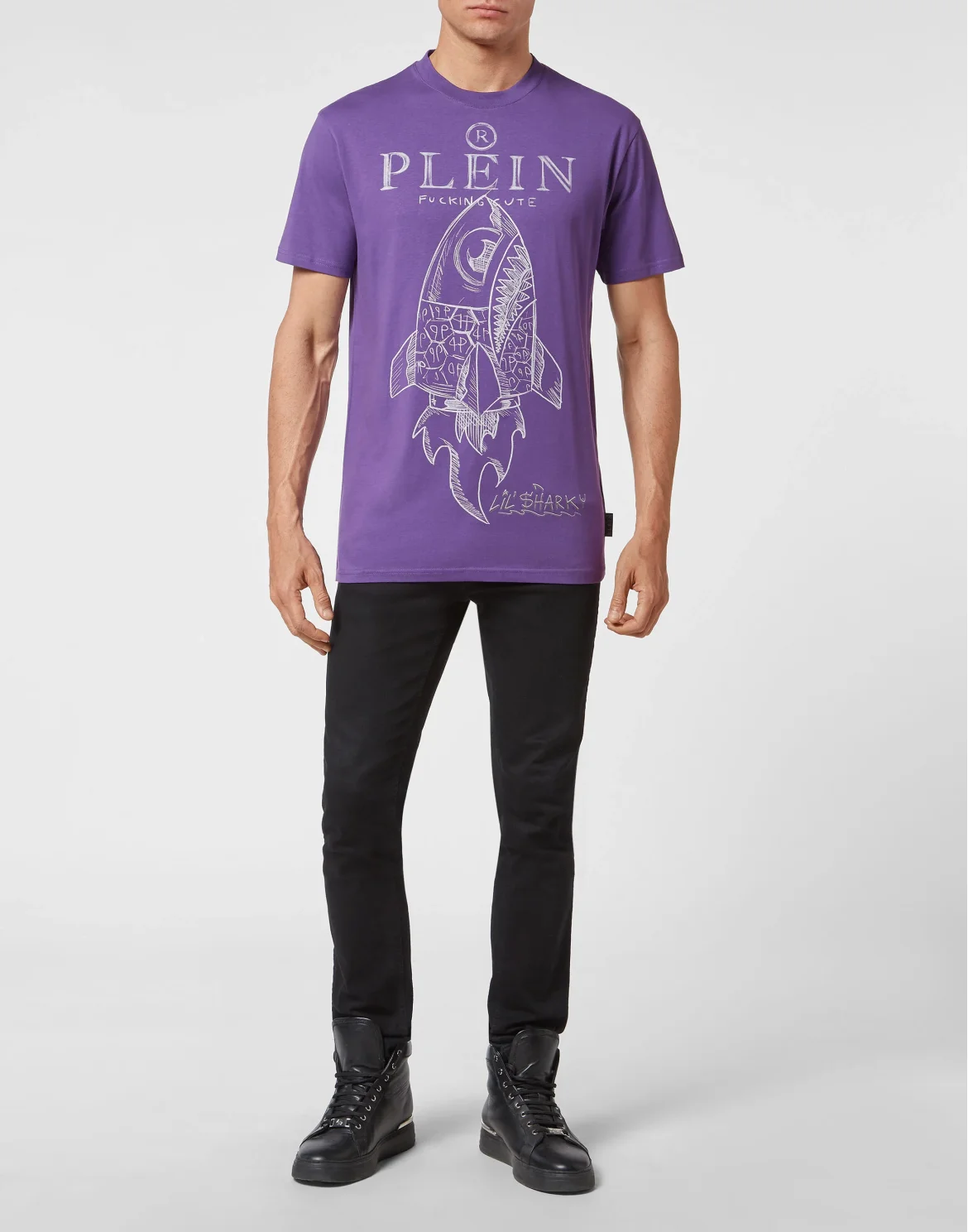 T-shirt Round Neck SS Monsters, цвет: Фиолетовый
