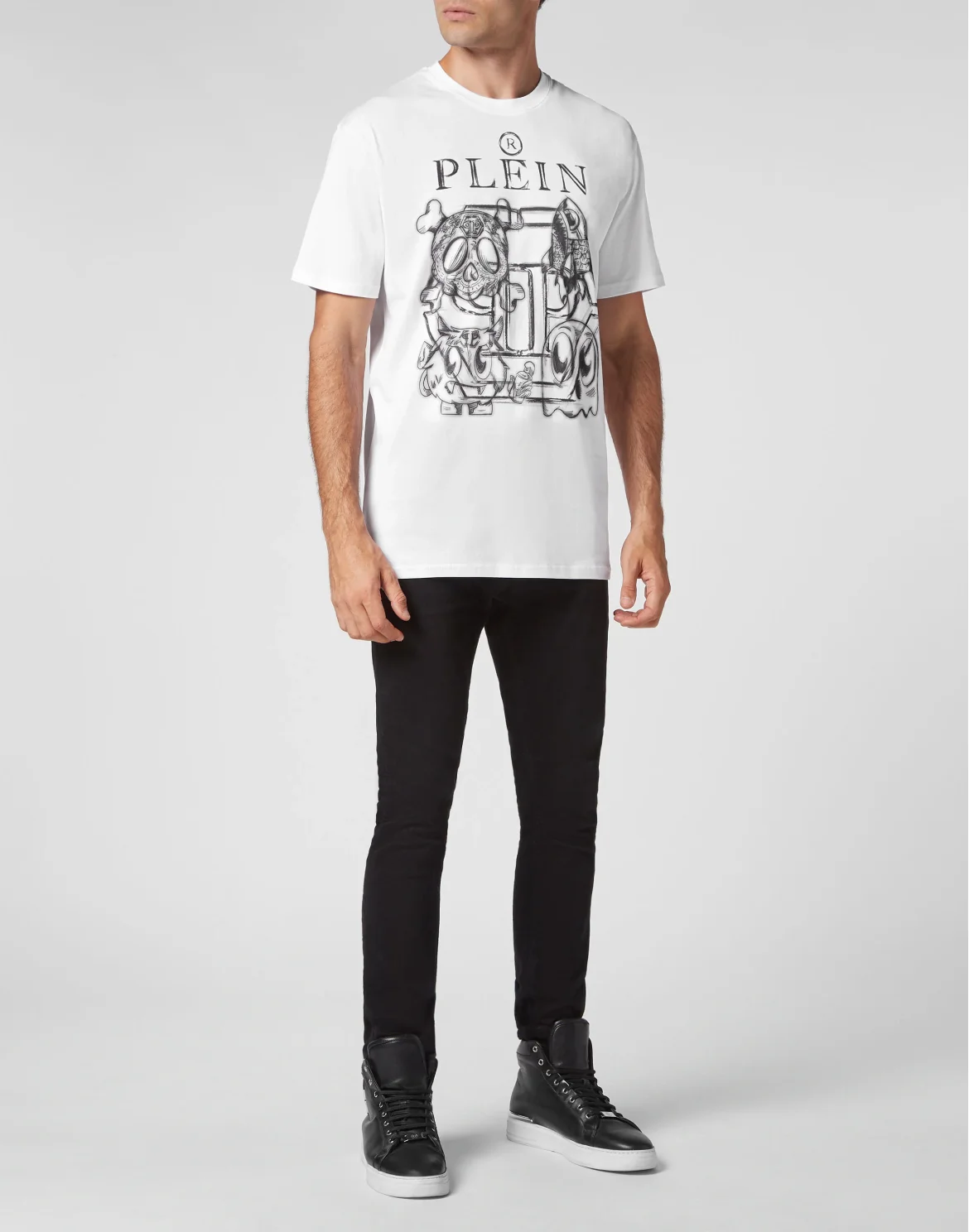 T-shirt Round Neck SS Monsters, цвет: Белый