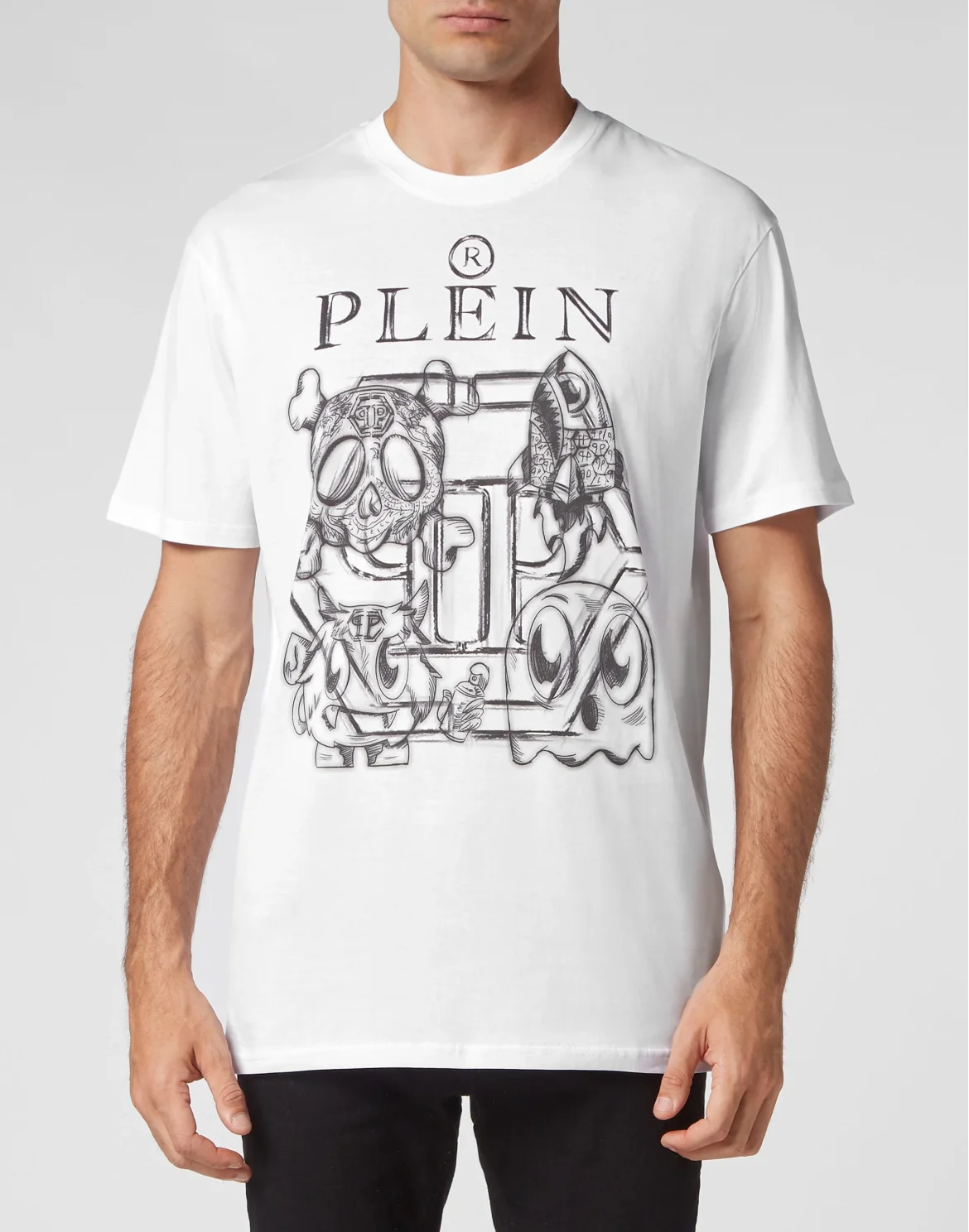 T-shirt Round Neck SS Monsters, цвет: Белый