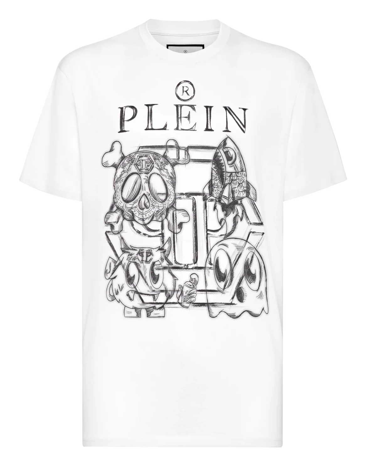 T-shirt Round Neck SS Monsters, цвет: Белый