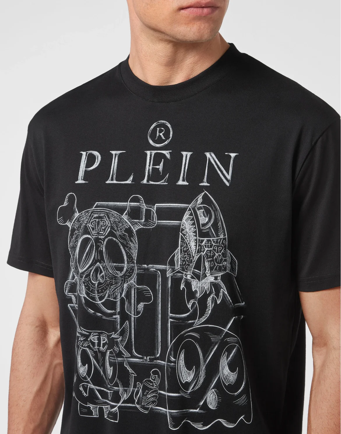 T-shirt Round Neck SS Monsters, цвет: Черный