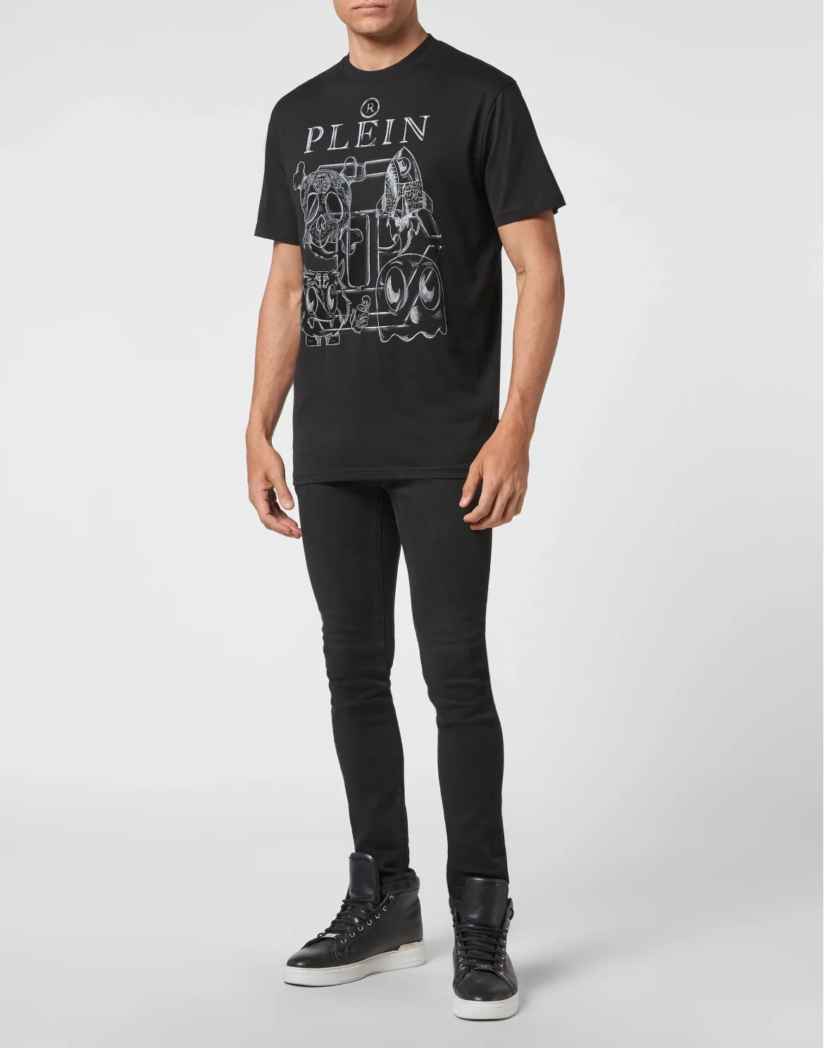 T-shirt Round Neck SS Monsters, цвет: Черный