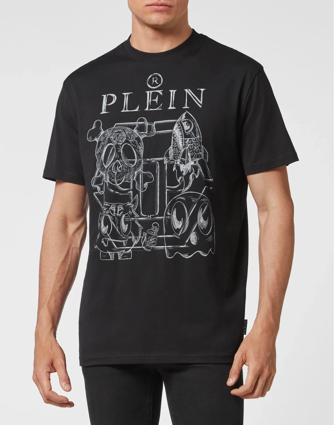T-shirt Round Neck SS Monsters, цвет: Черный