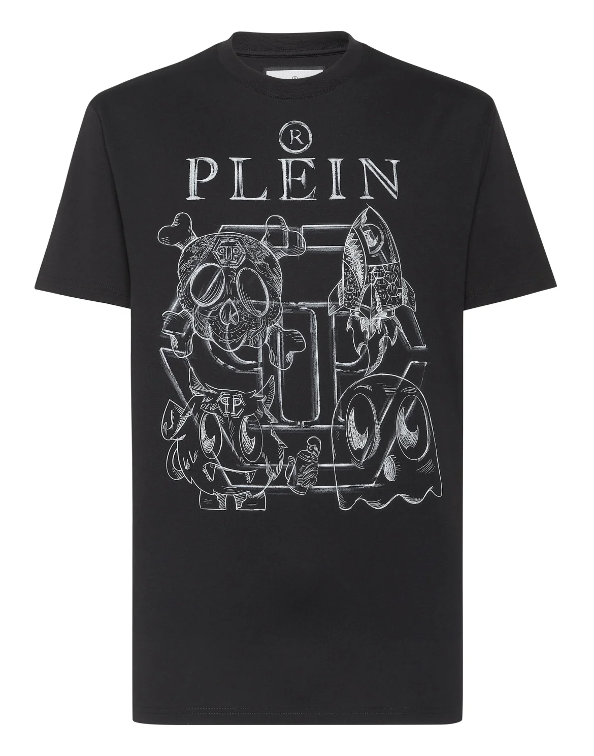 T-shirt Round Neck SS Monsters, цвет: Черный