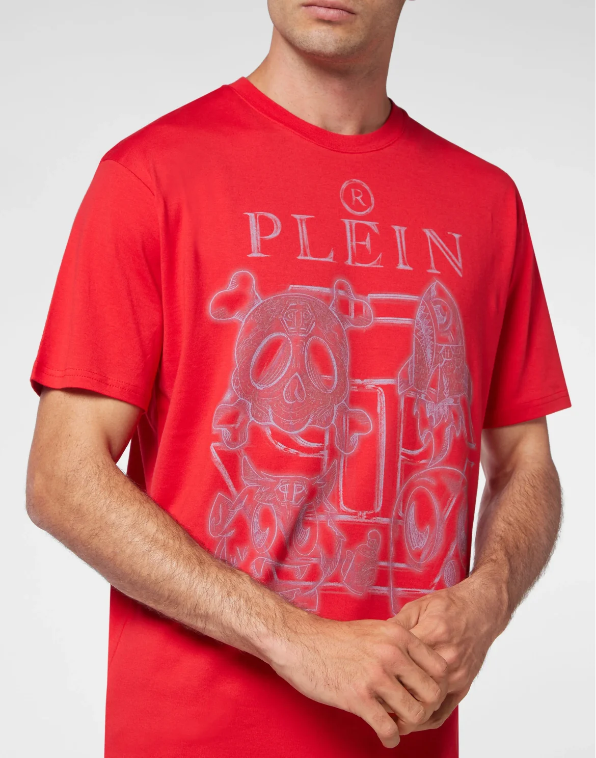 T-shirt Round Neck SS Monsters, цвет: Красный