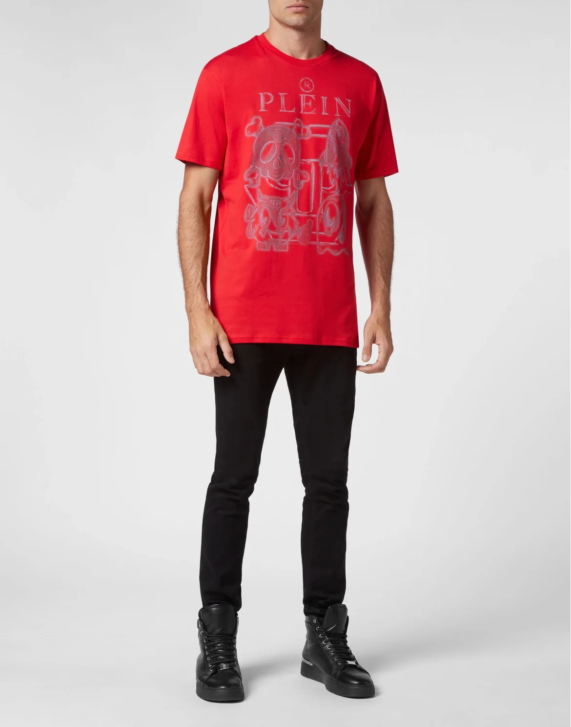 T-shirt Round Neck SS Monsters, цвет: Красный