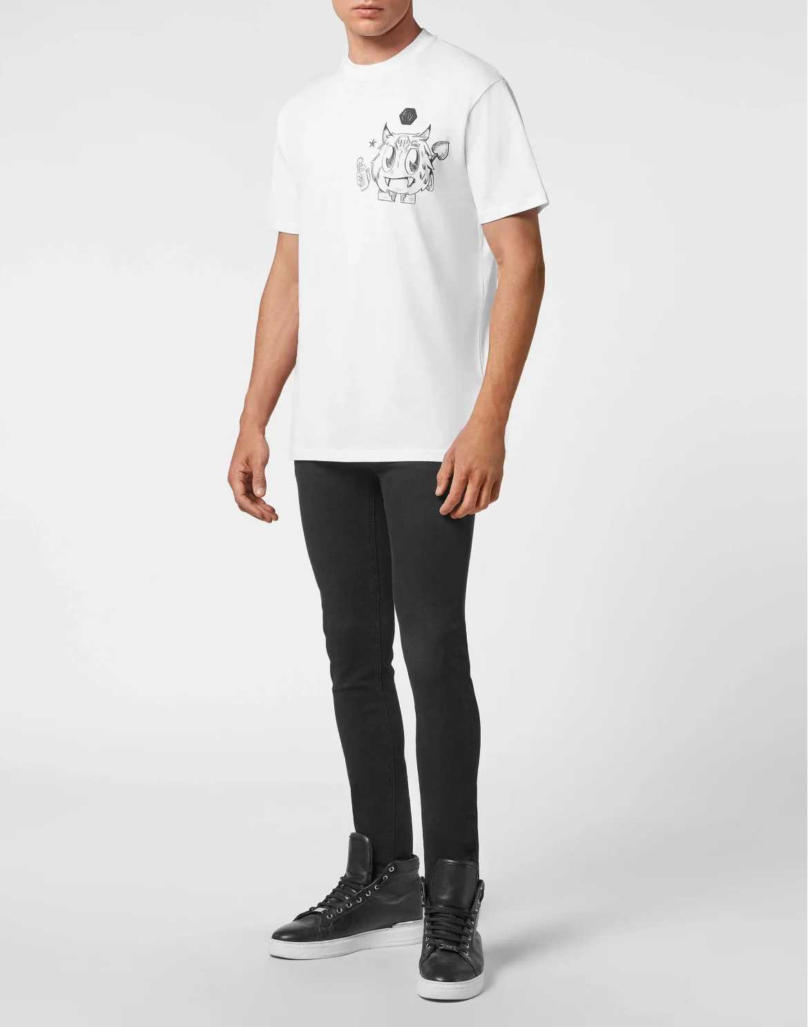 T-shirt Round Neck SS Monsters, цвет: Белый
