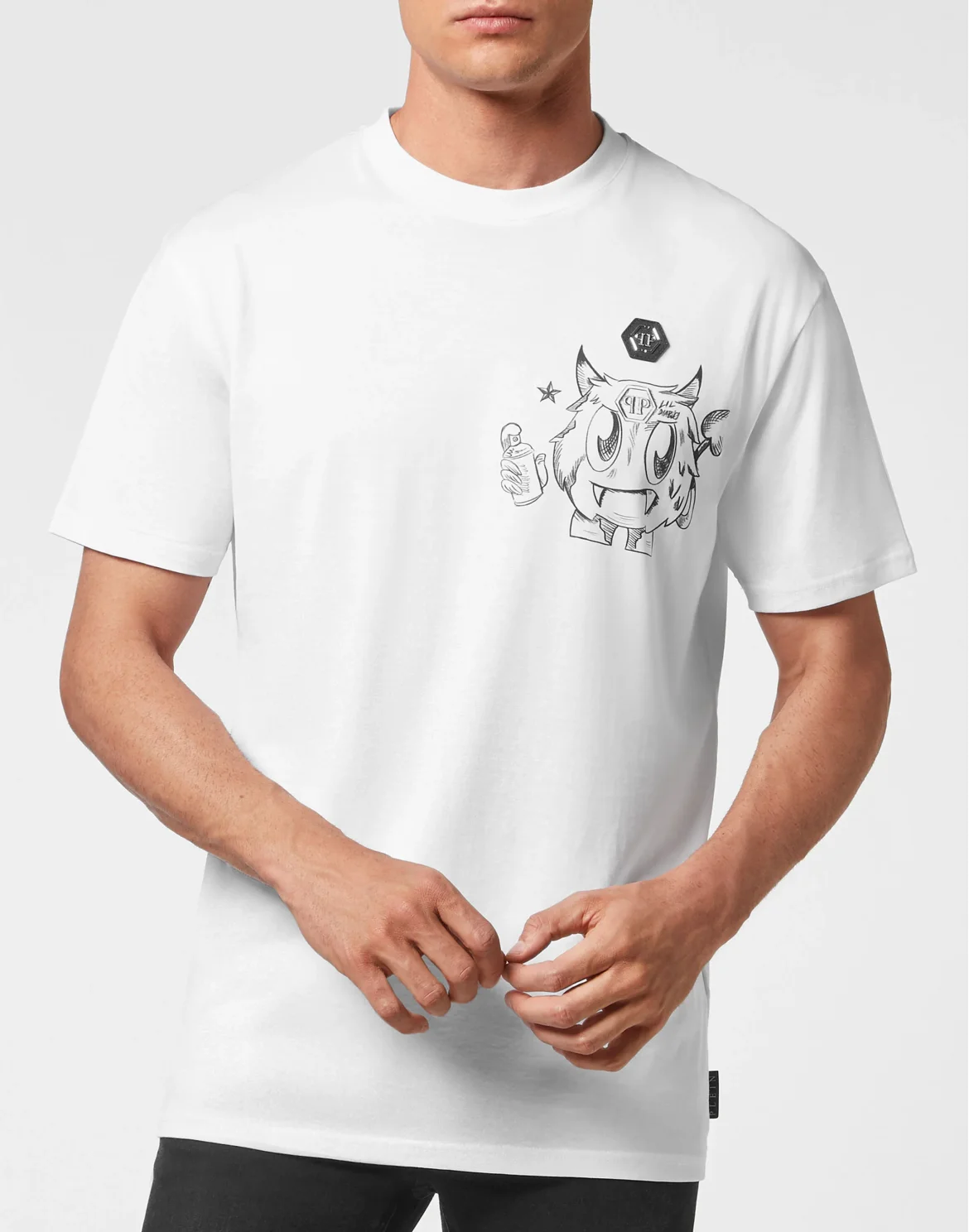 T-shirt Round Neck SS Monsters, цвет: Белый