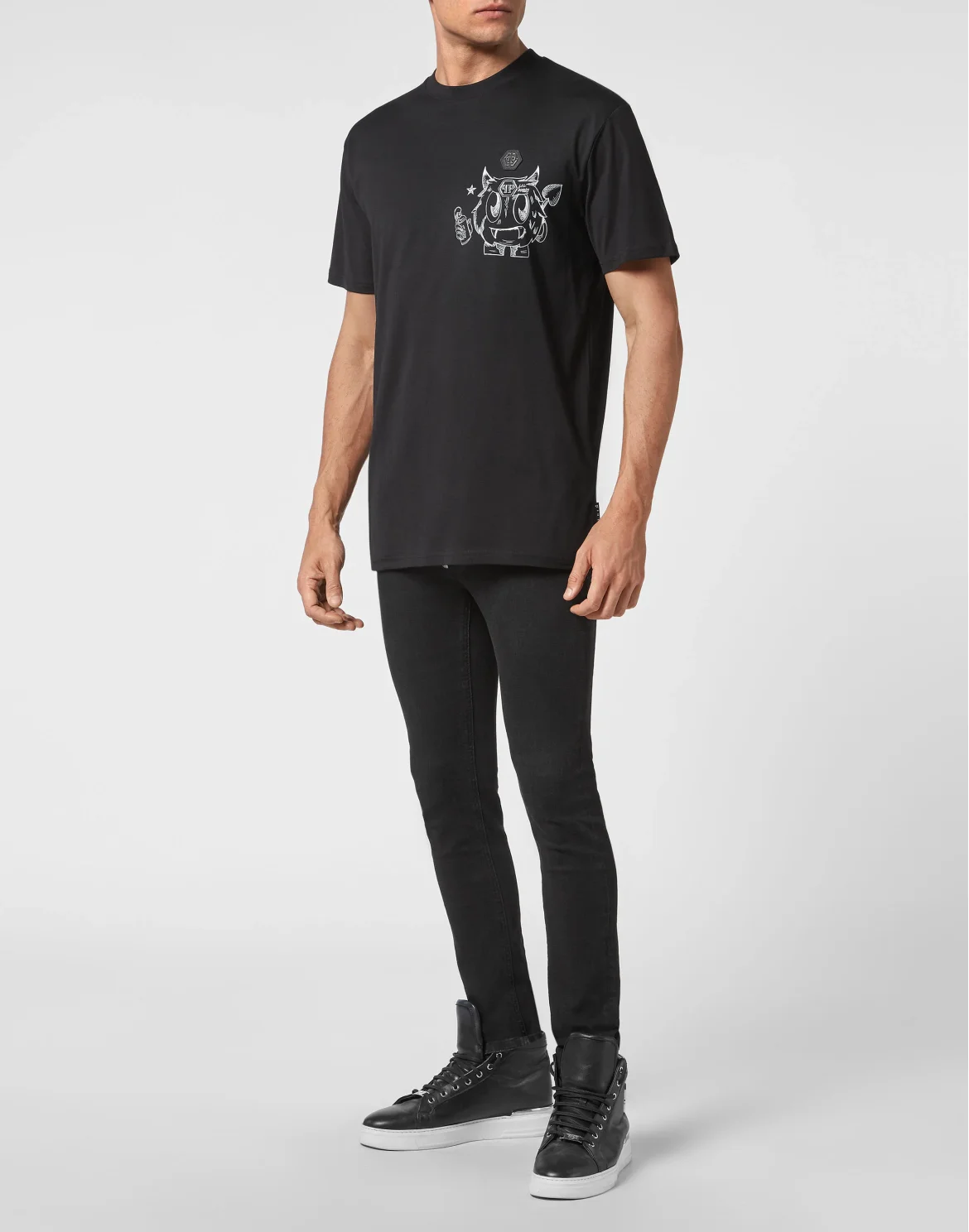 T-shirt Round Neck SS Monsters, цвет: Черный