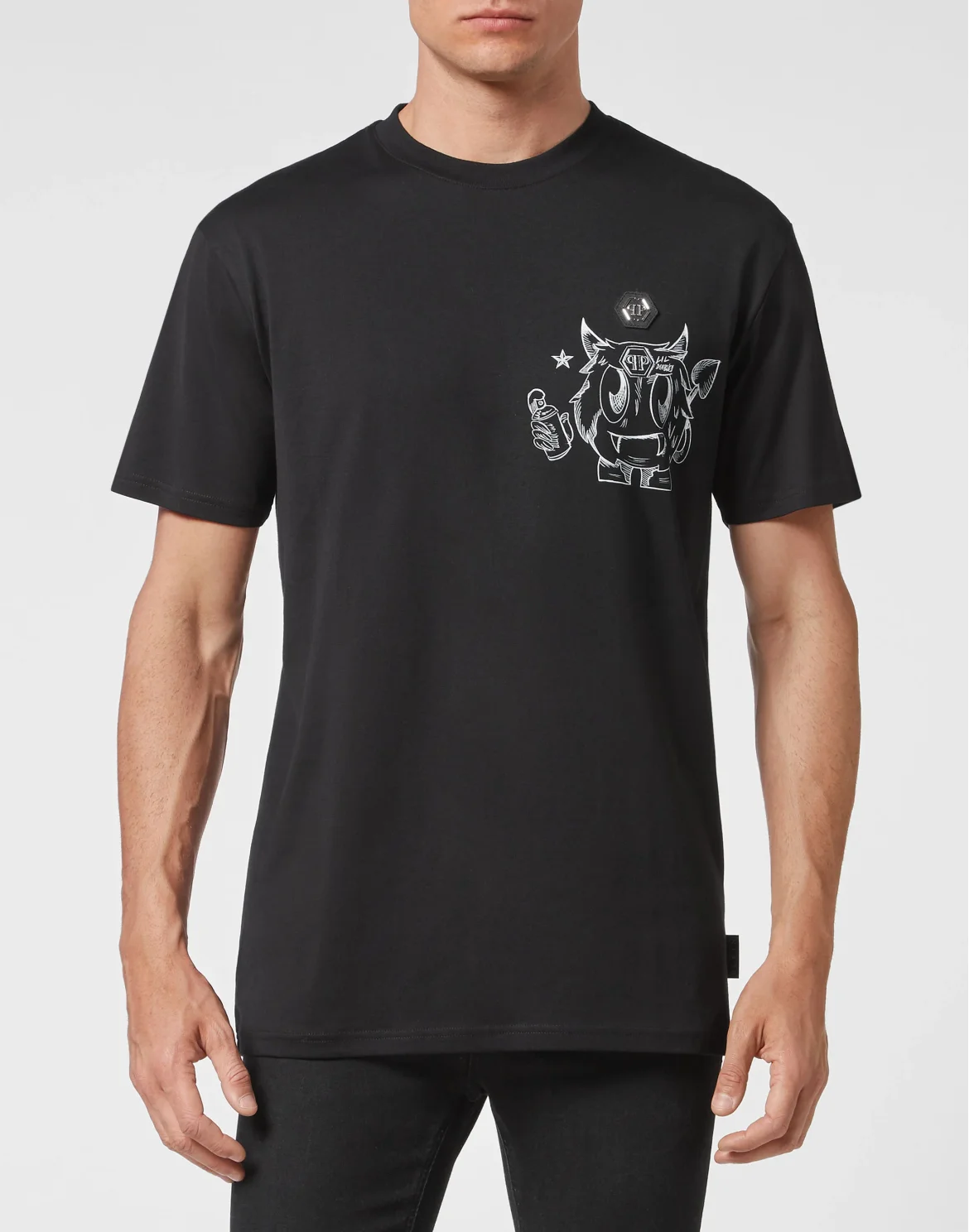 T-shirt Round Neck SS Monsters, цвет: Черный