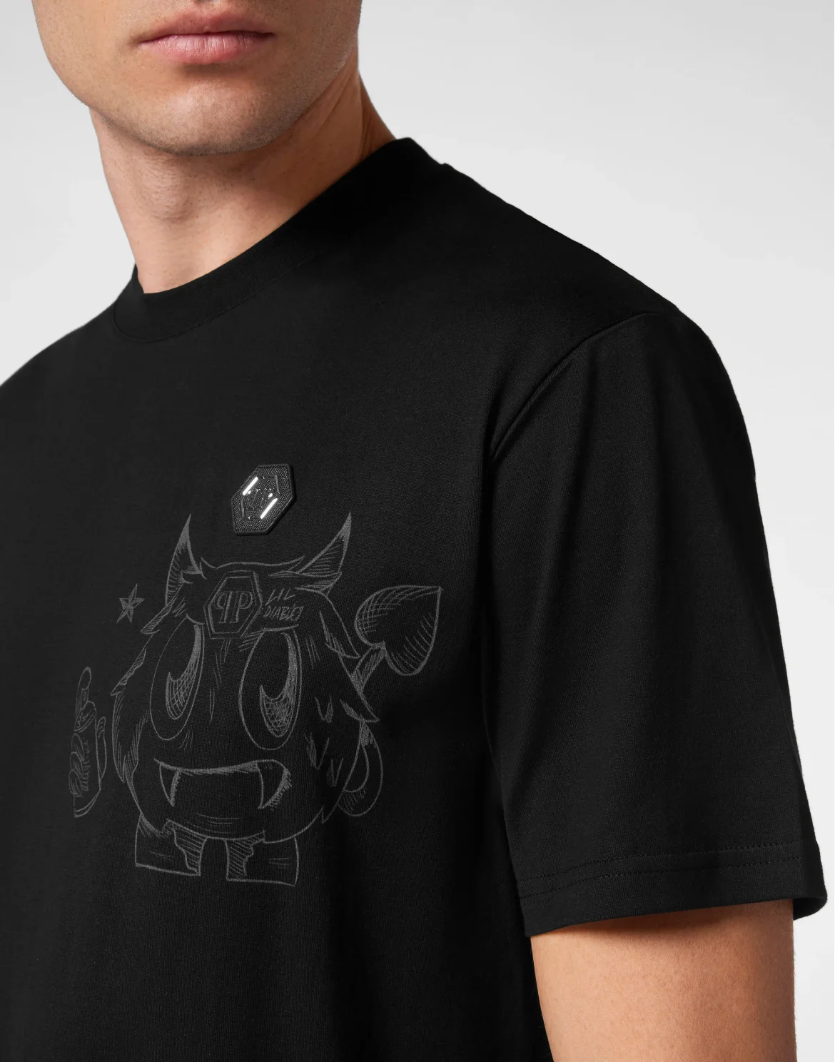 T-shirt Round Neck SS Monsters, цвет: Черный
