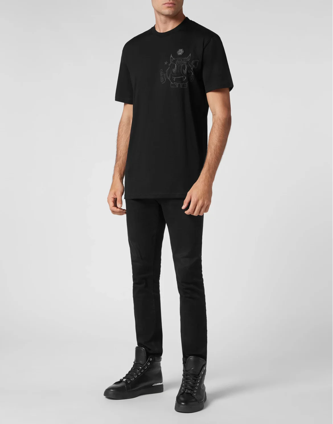 T-shirt Round Neck SS Monsters, цвет: Черный