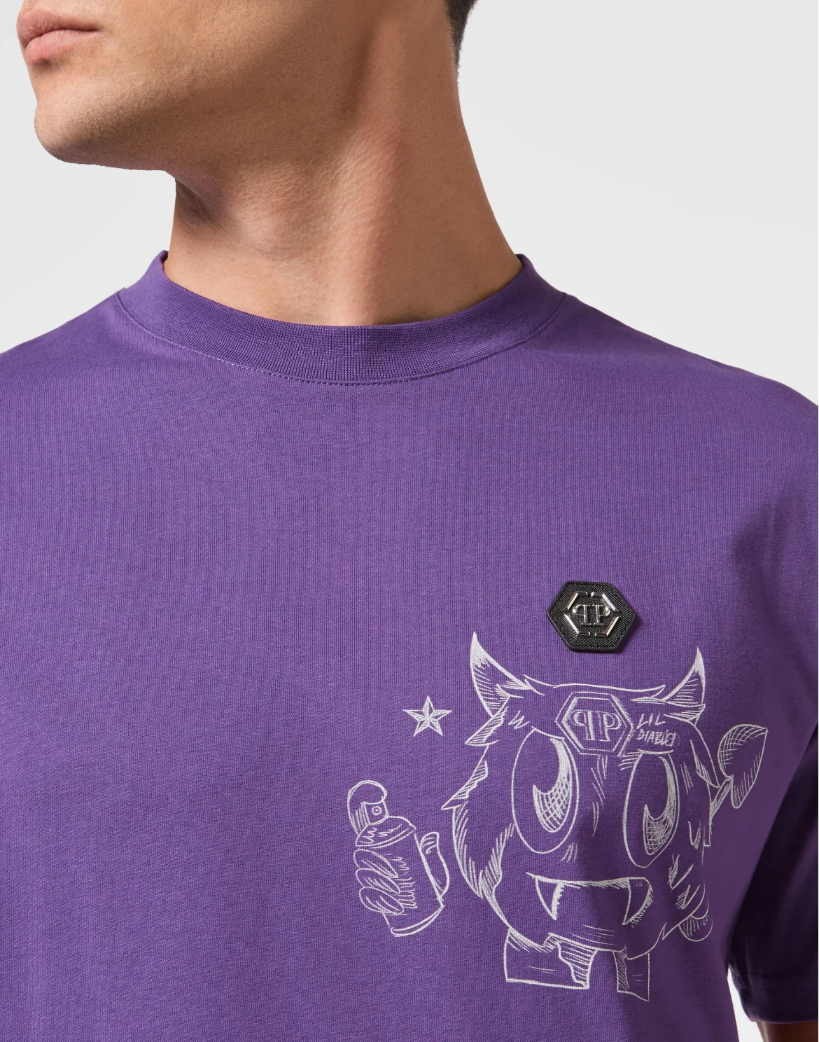 T-shirt Round Neck SS Monsters, цвет: Фиолетовый
