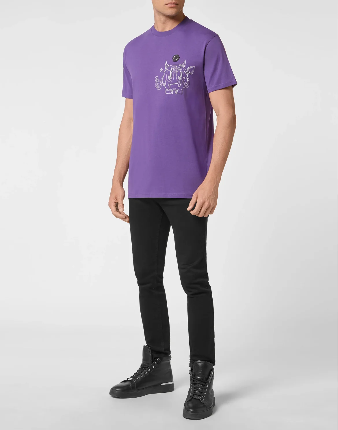 T-shirt Round Neck SS Monsters, цвет: Фиолетовый
