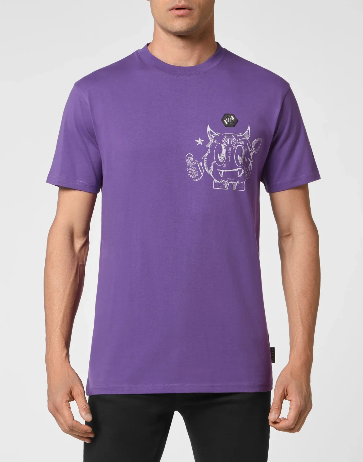 T-shirt Round Neck SS Monsters, цвет: Фиолетовый