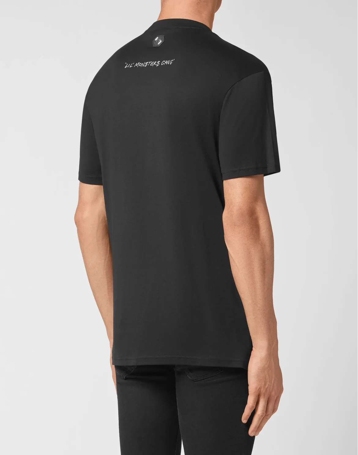 T-shirt Round Neck SS Monsters with Crystals, цвет: Черный