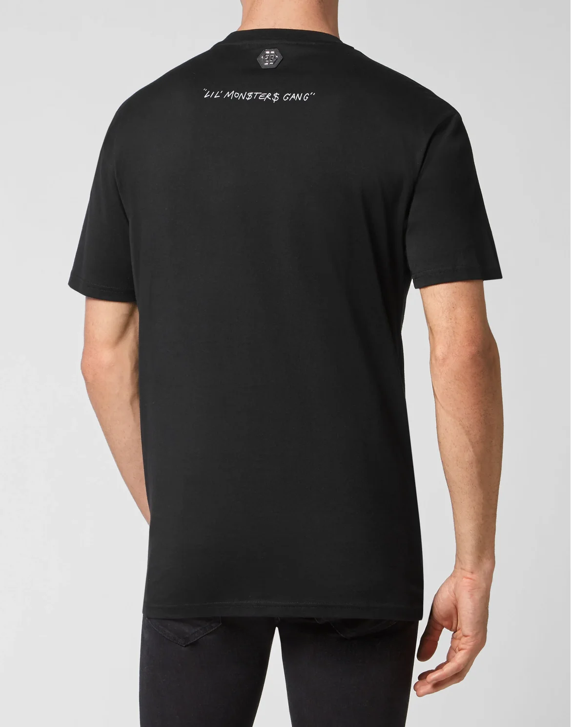 T-shirt Round Neck SS Monsters with Crystals, цвет: Черный