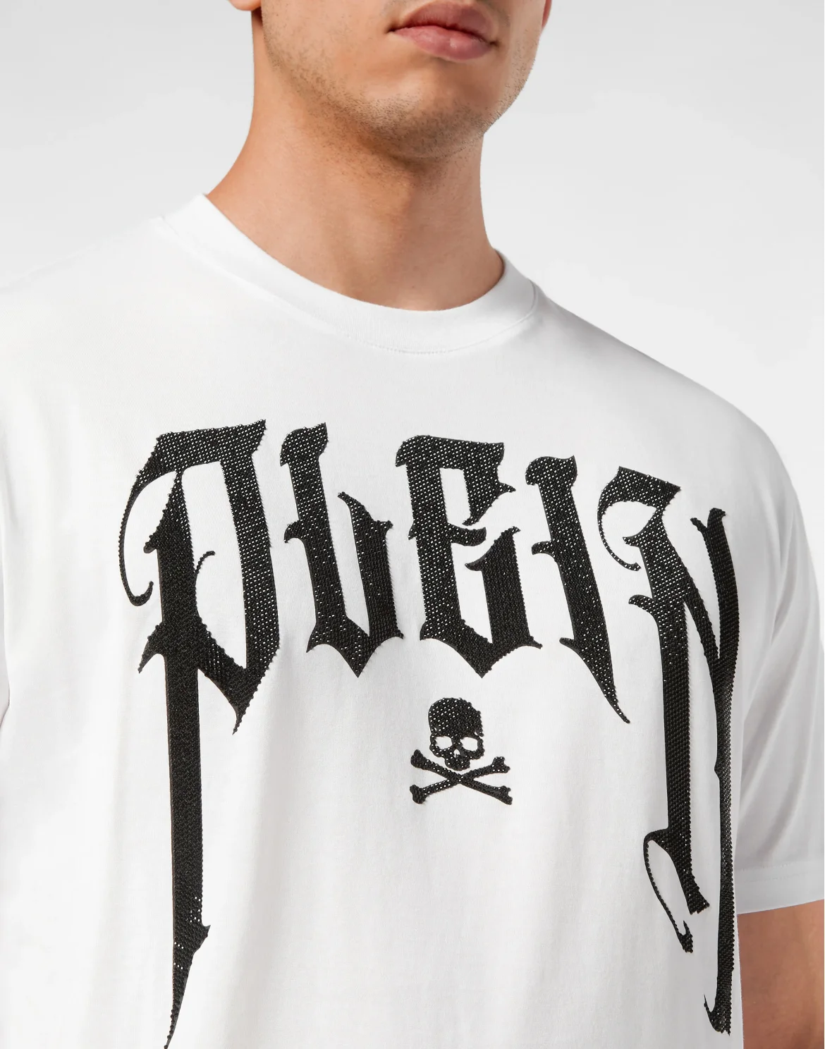 T-shirt Round Neck SS Gothic Plein, цвет: Белый